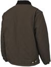 Am image of a Custom Tough Duck Cotton Duck Chore Jacket in Dark Brown!