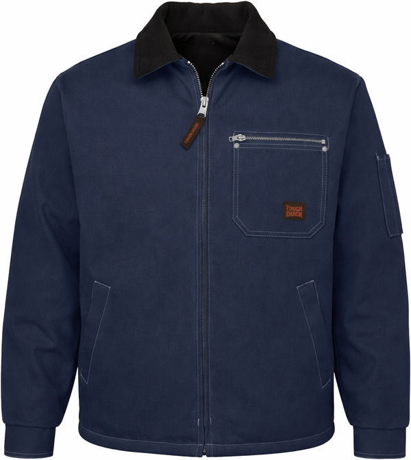 An image of a Custom Tough Duck Cotton Duck Chore Jacket in Navy!