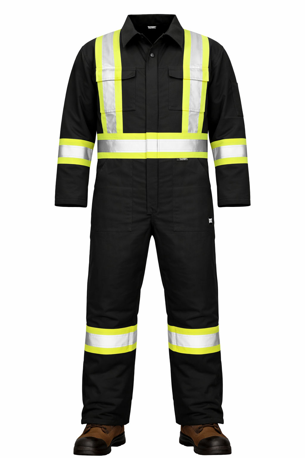 Tough Duck Cotton Duck Insulated Safety Coverall in Black