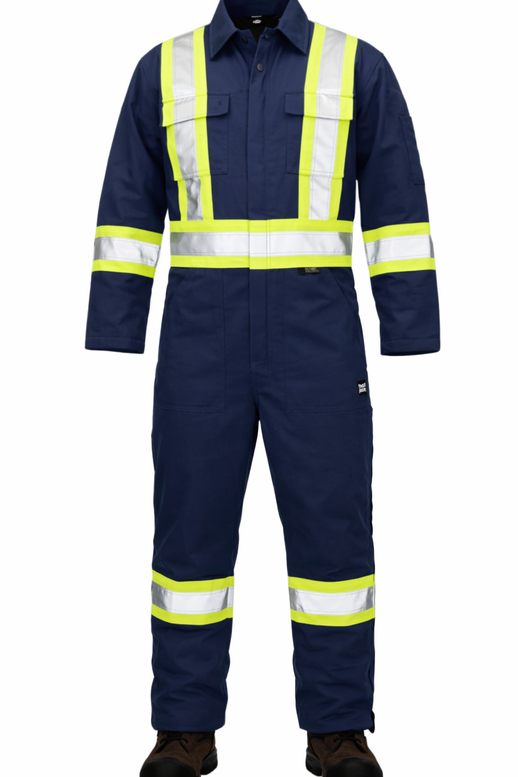 Tough Duck Cotton Duck Insulated Safety Coverall in Navy