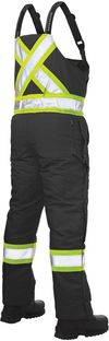 Am image of a Custom Tough Duck Cotton Duck Insulated Safety Overall in Black!