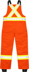 An image of a Custom Tough Duck Cotton Duck Insulated Safety Overall in Bright Orange!