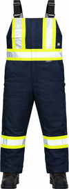 An image of a Custom Tough Duck Cotton Duck Insulated Safety Overall in Navy!
