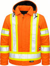 An image of a Custom Tough Duck Cotton Duck Safety Jacket in Bright Orange!
