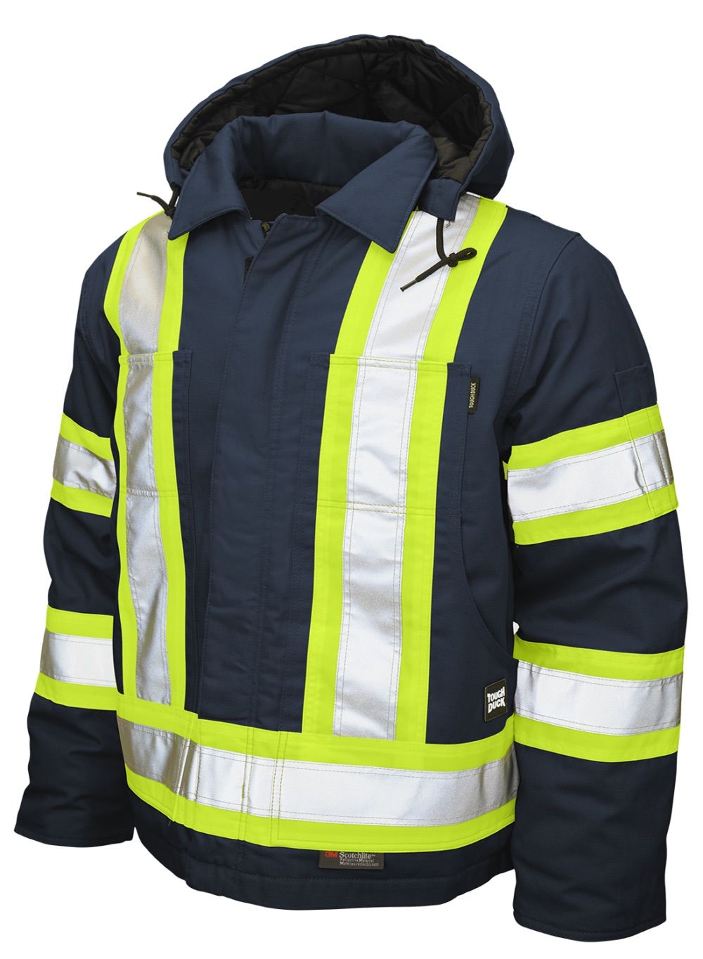 Tough Duck Cotton Duck Safety Jacket in Navy