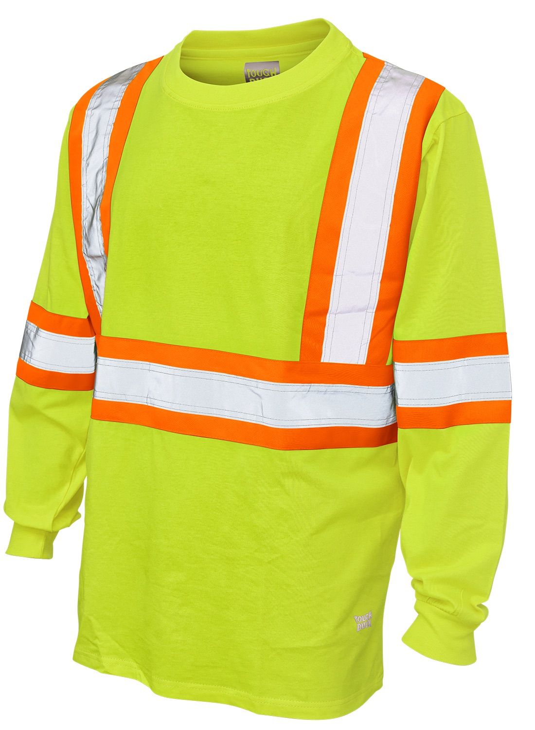 Tough Duck Cotton Long Sleeve Safety TShirt in Yellow