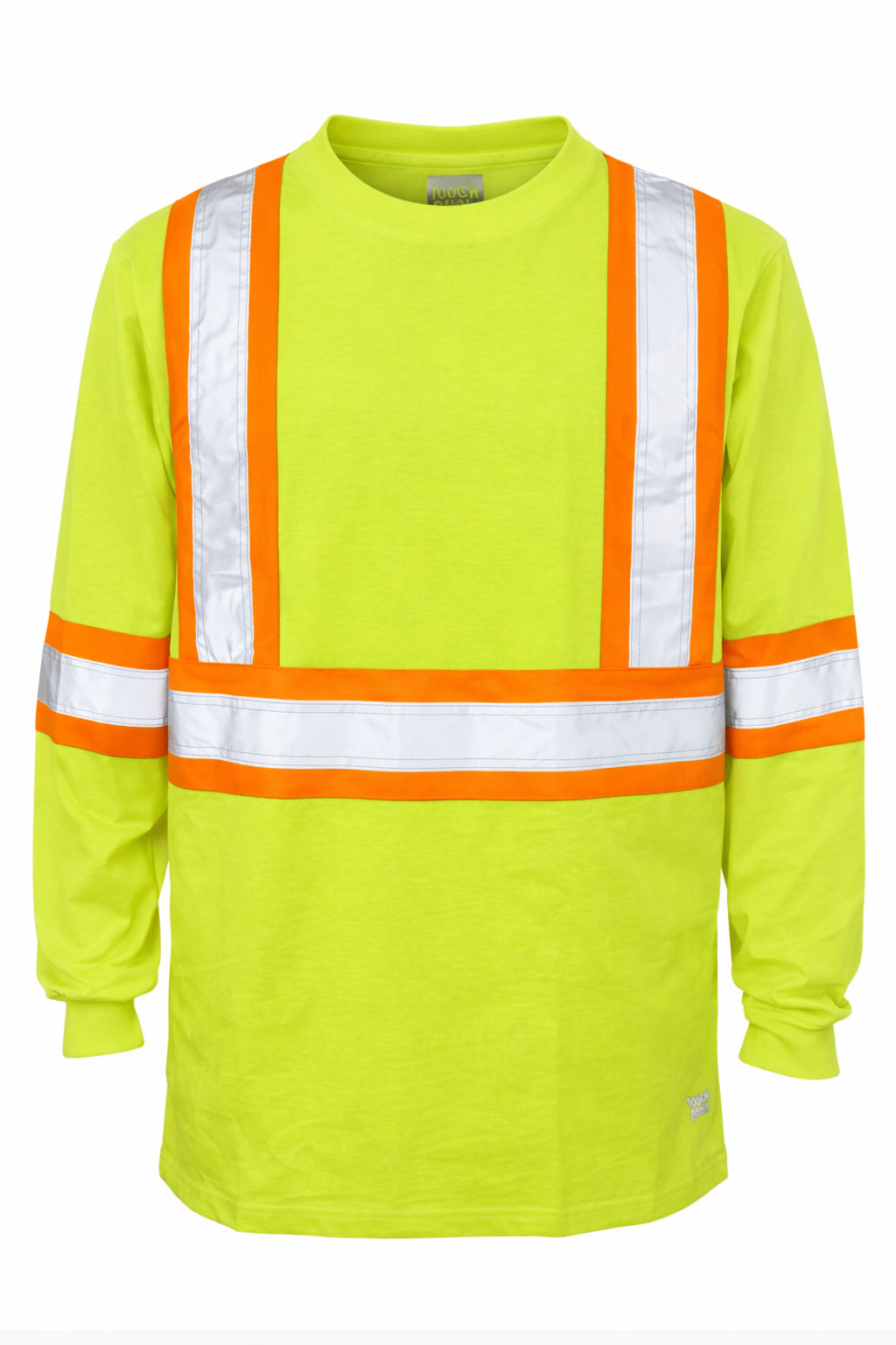 Tough Duck Cotton Long Sleeve Safety TShirt in Yellow
