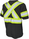 Am image of a Custom Tough Duck Cotton Safety TShirt in Black!