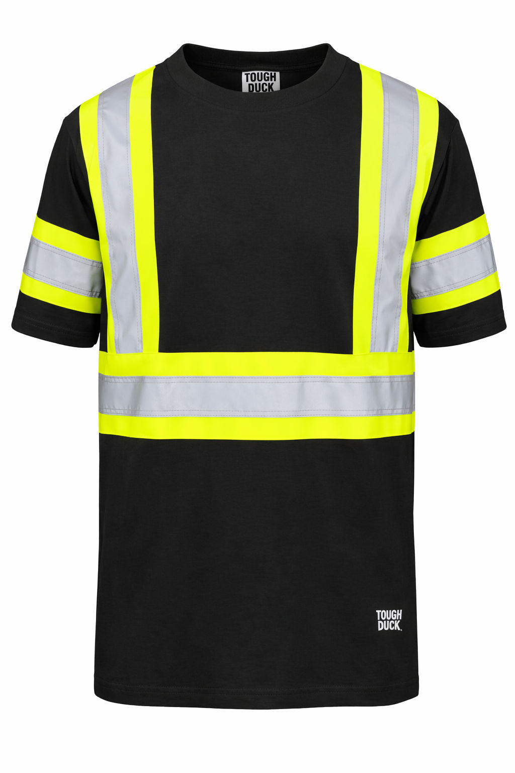 Tough Duck Cotton Safety TShirt in Black