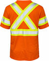 An image of a Custom Tough Duck Cotton Safety TShirt in Bright Orange!