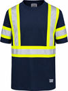 An image of a Custom Tough Duck Cotton Safety TShirt in Navy!