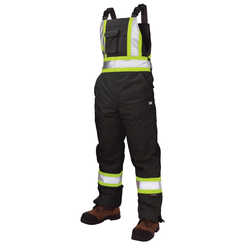 Tough Duck Flex Insulated Womens Safety Bib Overall in Black