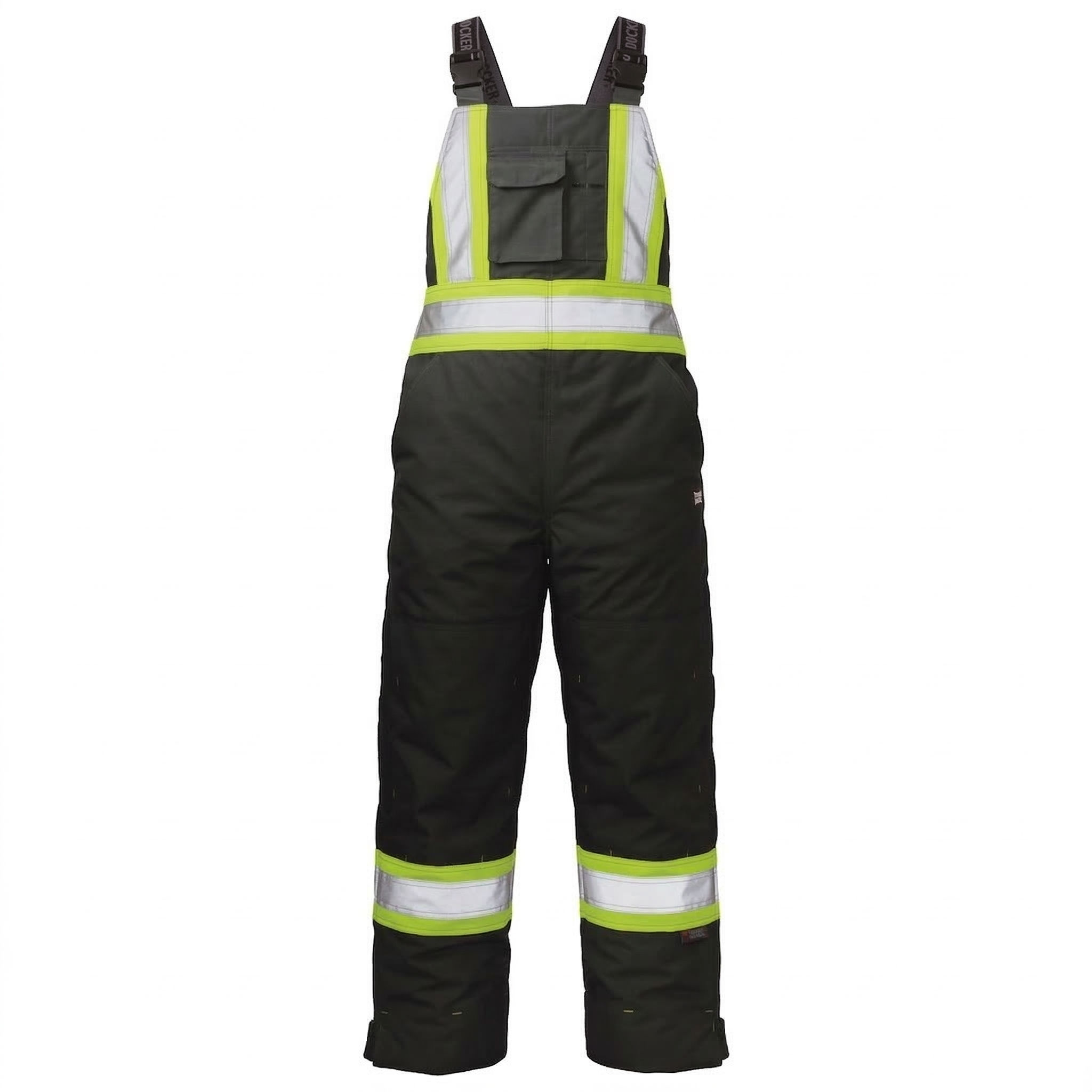 Tough Duck Flex Insulated Womens Safety Bib Overall in Black