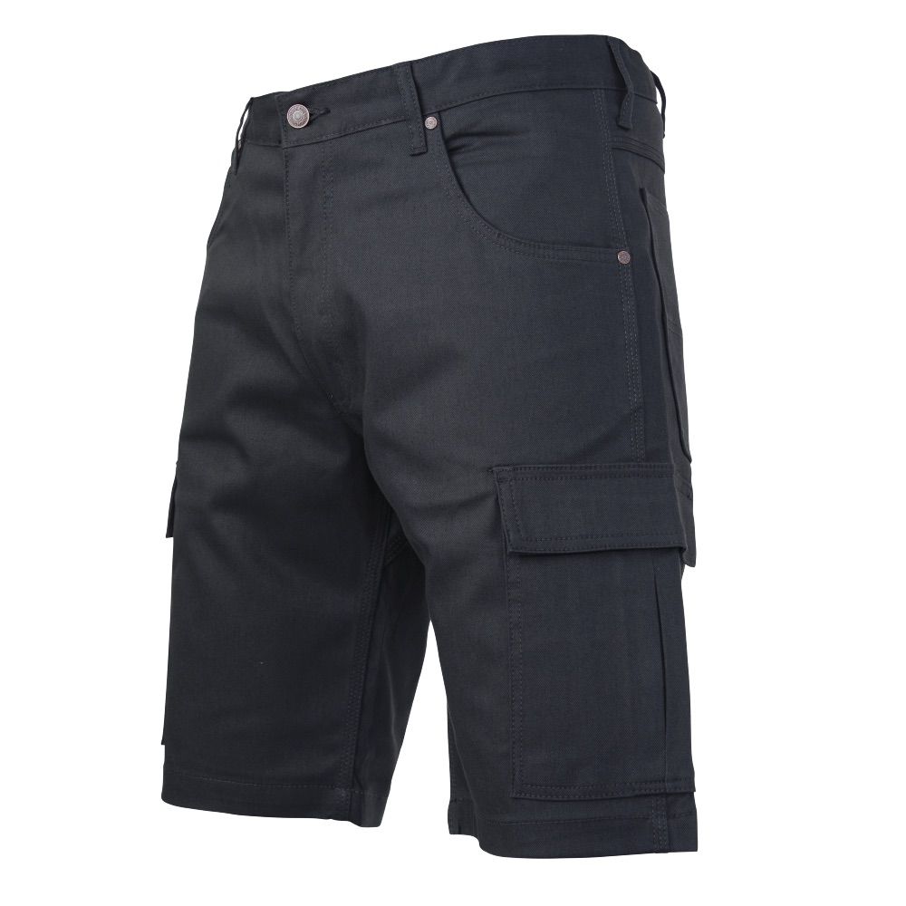 Tough Duck Flex Twill Cargo Short in Black