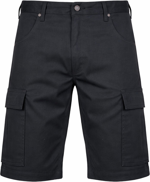 An image of a Custom Tough Duck Flex Twill Cargo Short in Black!