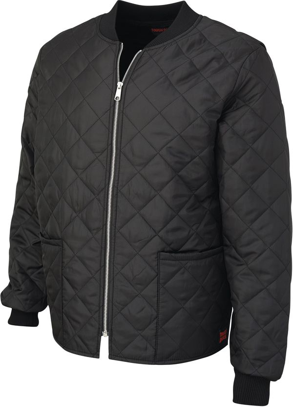 Am image of a Custom Tough Duck Freezer Jacket in Black!