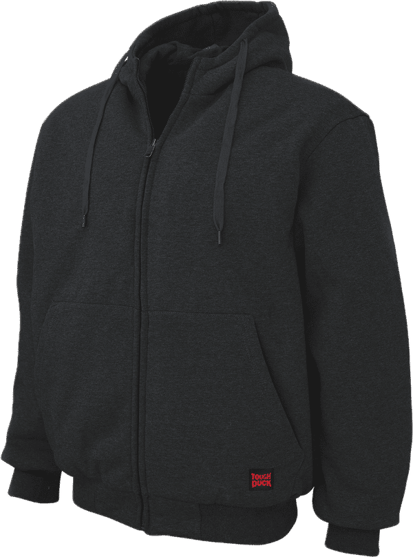 Am image of a Custom Tough Duck Insulated Hoodie in Black!