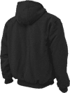 Am image of a Custom Tough Duck Insulated Hoodie in Black!