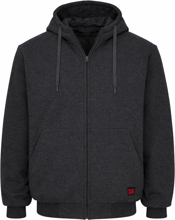 An image of a Custom Tough Duck Insulated Hoodie in Black!