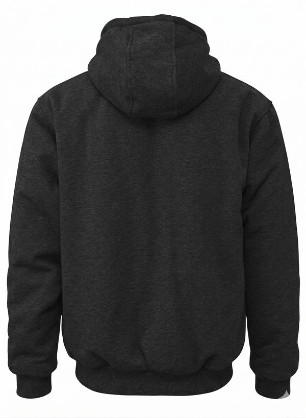 An image of a Custom Tough Duck Insulated Hoodie in Black!
