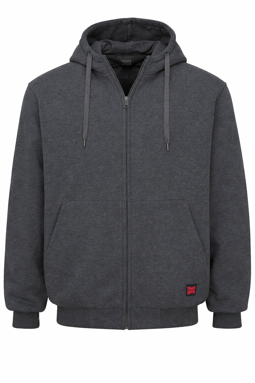Tough Duck Insulated Hoodie in Charcoal