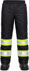 An image of a Custom Tough Duck Insulated Safety Pull On Pant in Black!