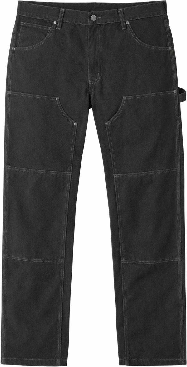 An image of a Custom Tough Duck Loose Fit Washed Duck Double Front Pants in Black!
