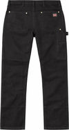 An image of a Custom Tough Duck Loose Fit Washed Duck Double Front Pants in Black!