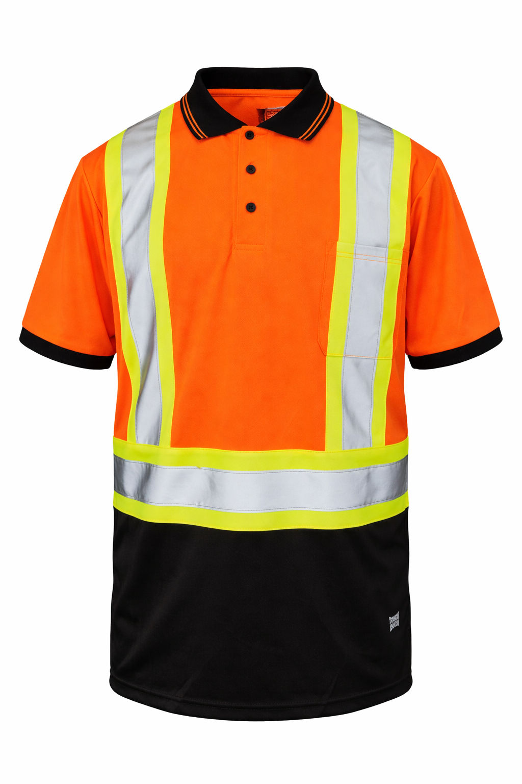 Tough Duck Mesh Safety Polo Shirt in Fluorescent Orange