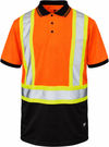 An image of a Custom Tough Duck Mesh Safety Polo Shirt in Fluorescent Orange!