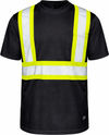 An image of a Custom Tough Duck Micro Mesh Safety Tee with Pocket in Black!