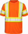 An image of a Custom Tough Duck Micro Mesh Safety TShirt in Fluorescent Orange!