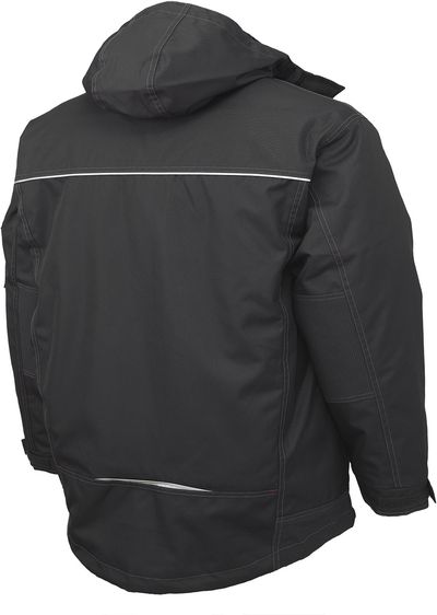 Am image of a Custom Tough Duck PolyOxford 3 in 1 Parka in Black!