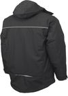 Am image of a Custom Tough Duck PolyOxford 3 in 1 Parka in Black!