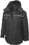 Am image of a Custom Tough Duck PolyOxford 3 in 1 Womens Parka in Black!