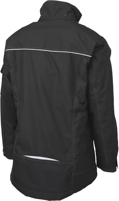 Am image of a Custom Tough Duck PolyOxford 3 in 1 Womens Parka in Black!