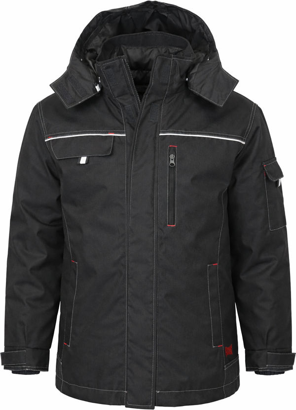 An image of a Custom Tough Duck PolyOxford 3 in 1 Womens Parka in Black!