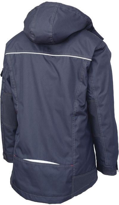 Am image of a Custom Tough Duck PolyOxford 3 in 1 Womens Parka in Navy!
