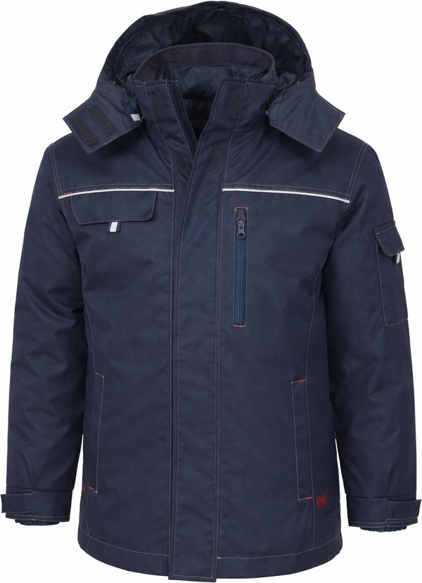 An image of a Custom Tough Duck PolyOxford 3 in 1 Womens Parka in Navy!