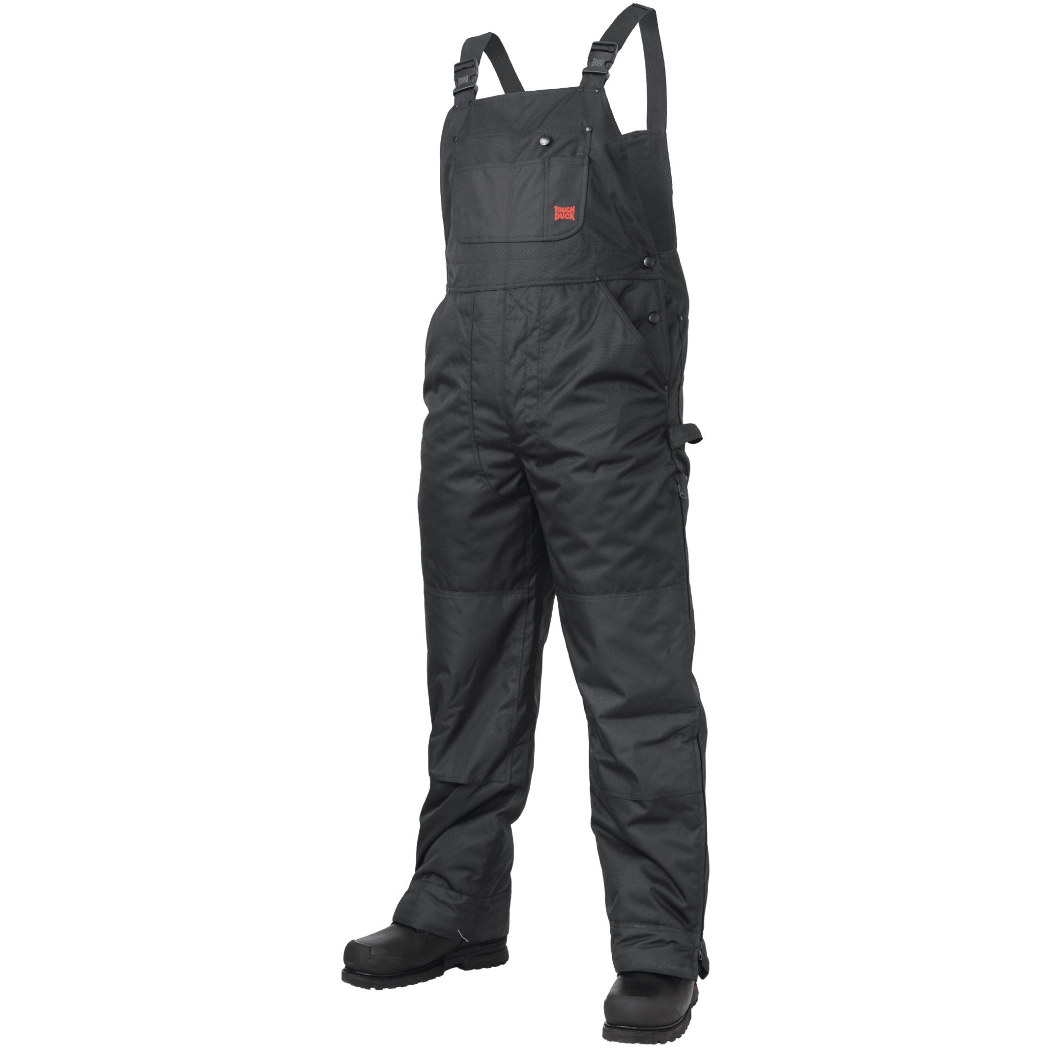Tough Duck PolyOxford Insulated Bib Overall in Black