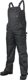 Am image of a Custom Tough Duck PolyOxford Insulated Bib Overall in Black!
