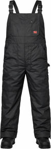 An image of a Custom Tough Duck PolyOxford Insulated Bib Overall in Black!