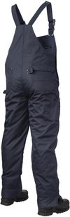 Am image of a Custom Tough Duck PolyOxford Insulated Bib Overall in Navy!