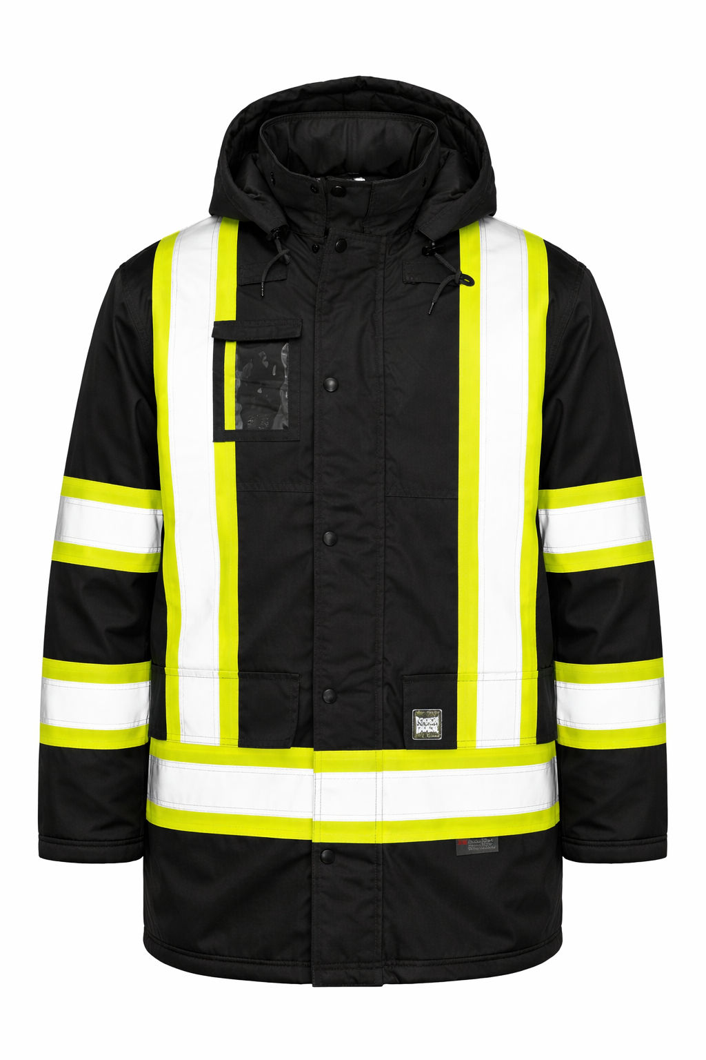 Tough Duck PolyOxford Insulated Safety Parka in Black