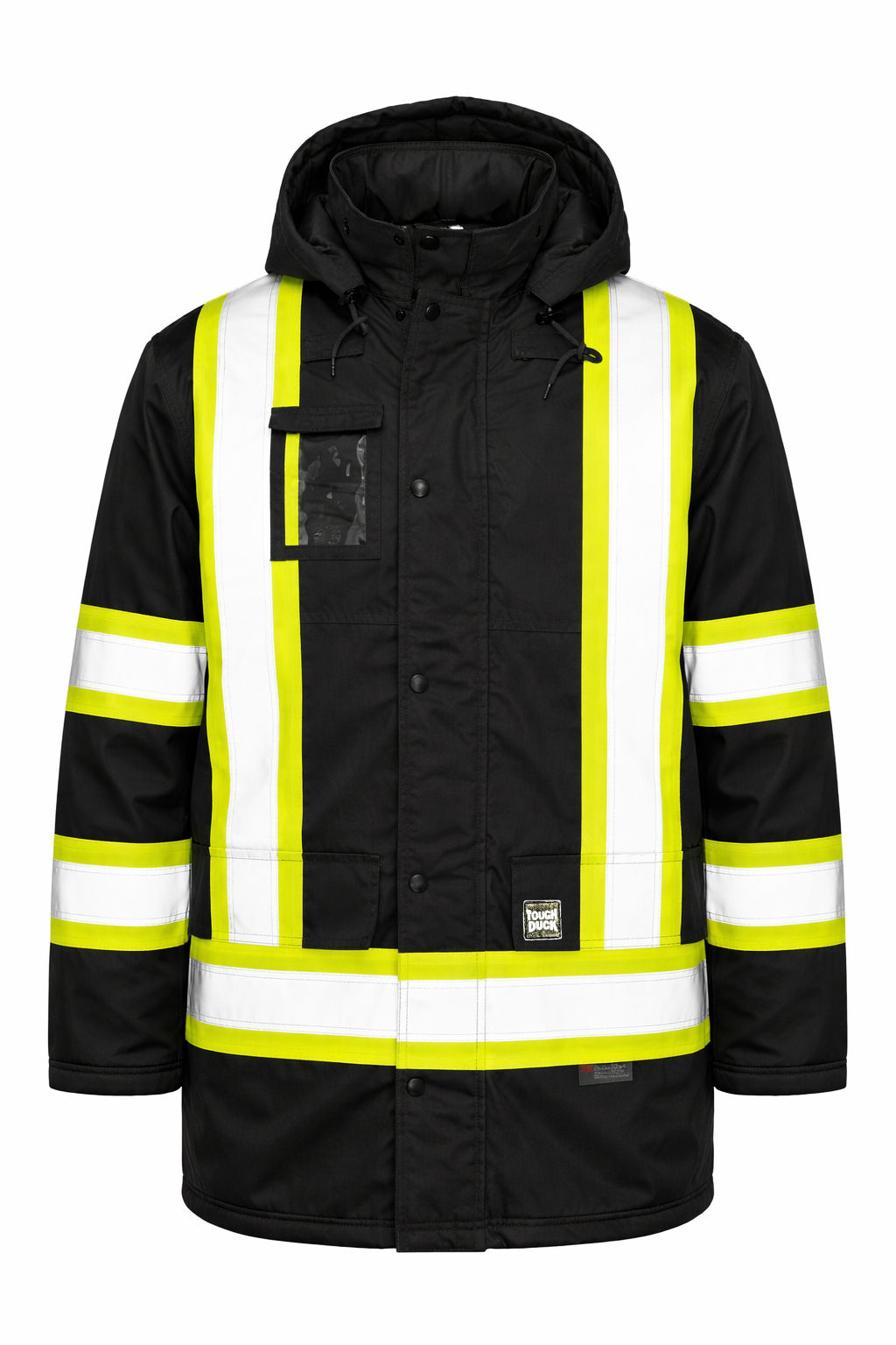 Tough Duck PolyOxford Insulated Safety Parka in Black