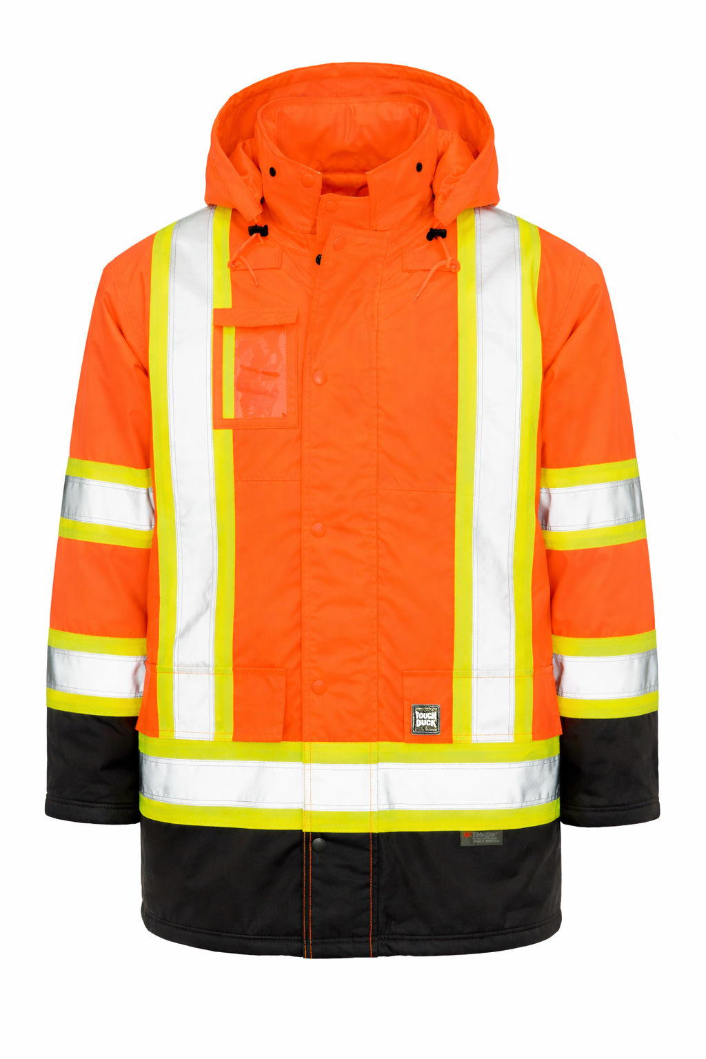 Tough Duck PolyOxford Insulated Safety Parka in Fluorescent Orange