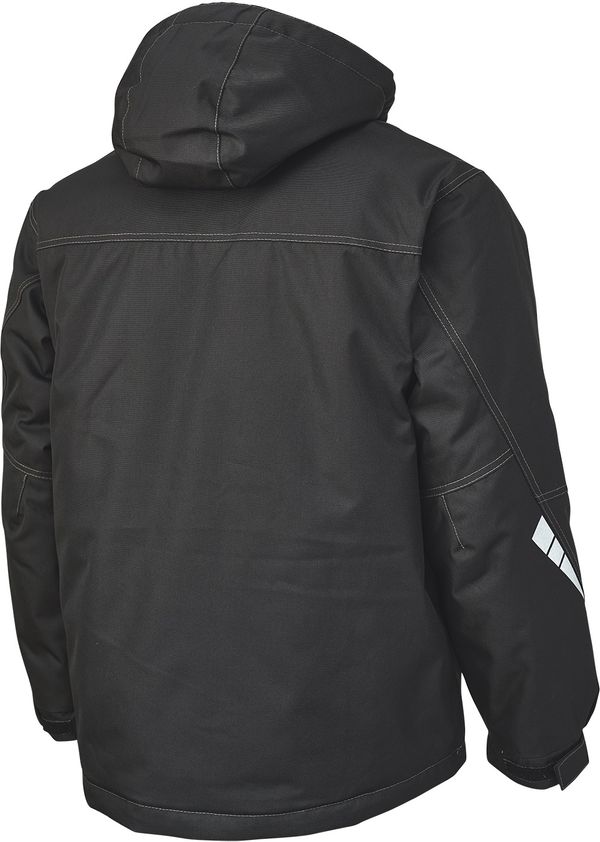 Am image of a Custom Tough Duck PolyOxford Jacket in Black!