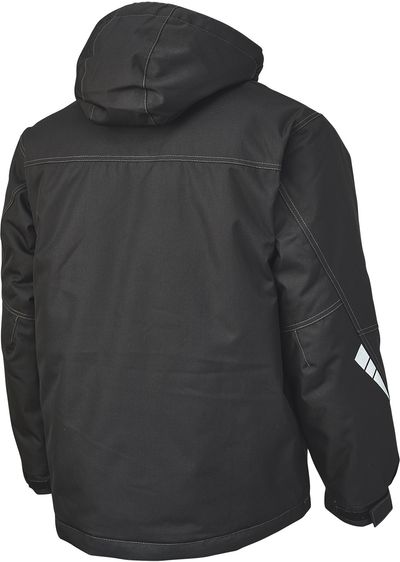 Am image of a Custom Tough Duck PolyOxford Jacket in Black!
