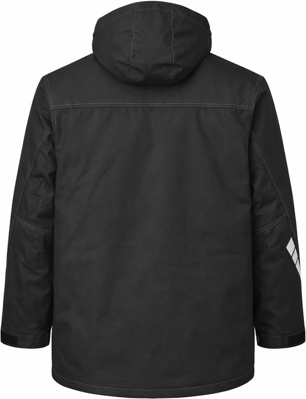An image of a Custom Tough Duck PolyOxford Jacket in Black!