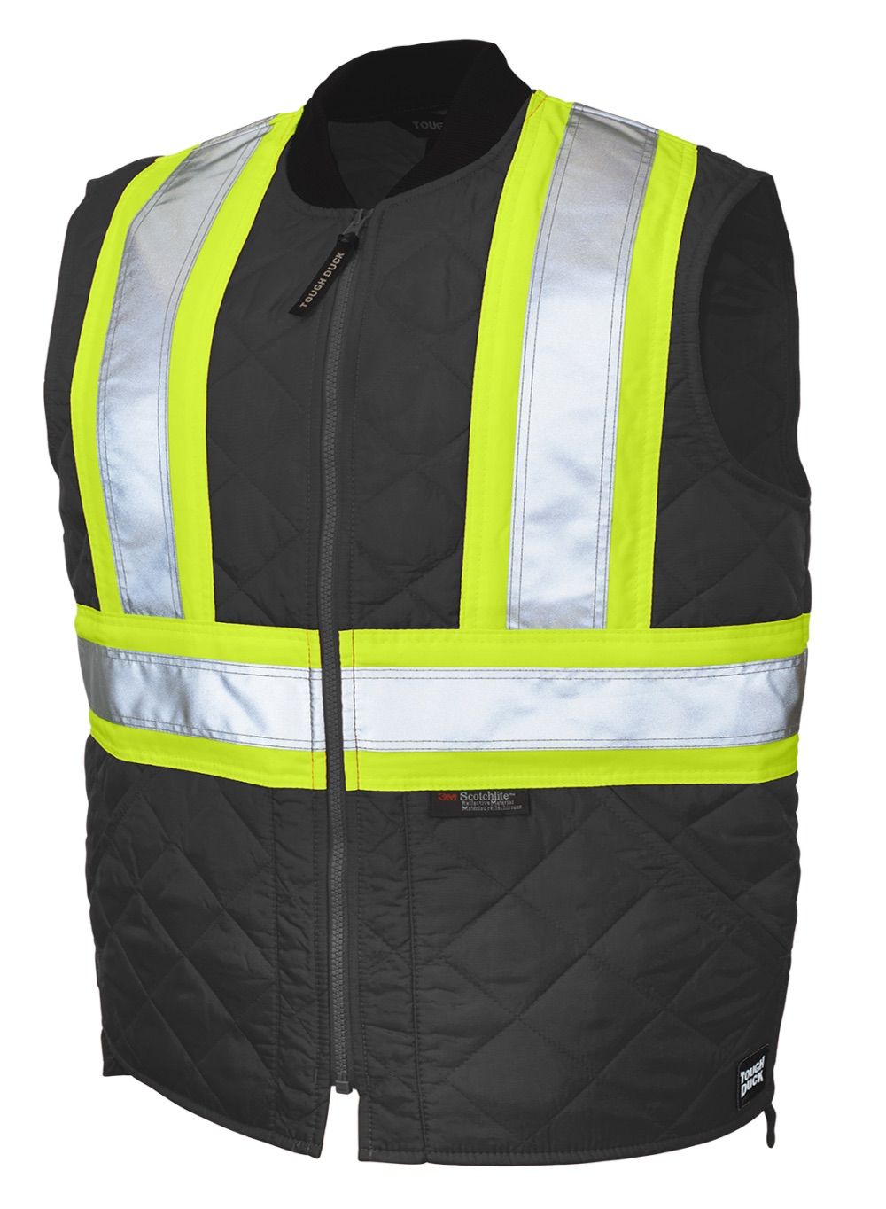 Tough Duck Quilted Safety Vest in Black